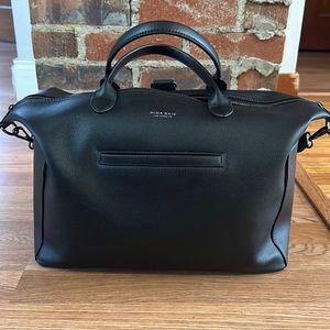 Mina Baie - Emmy Midi - black vegan leather - gunmetal hardware